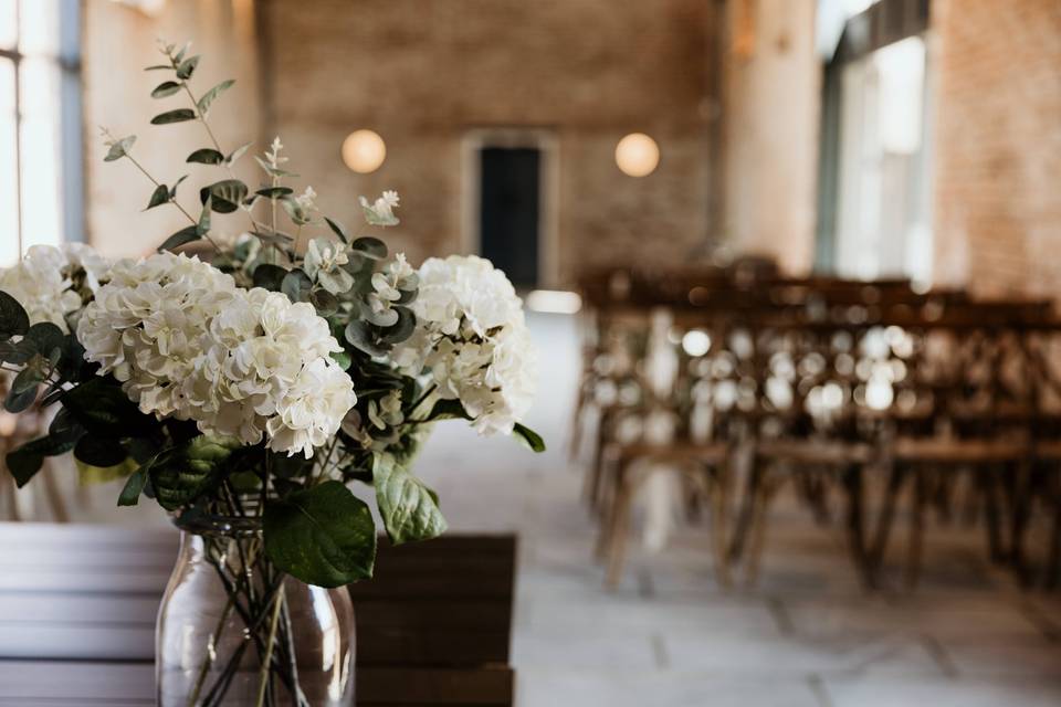 Ceremony Barn Flowers