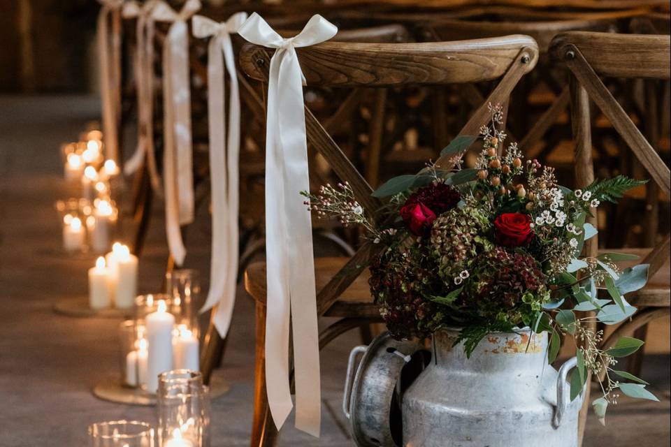 Flowers in the Ceremony Hall