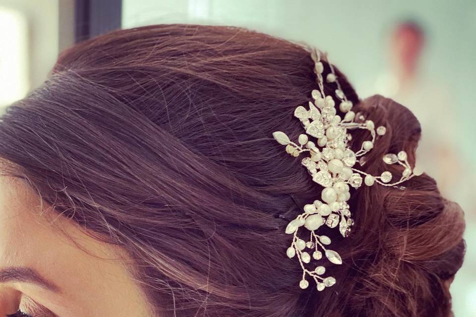 Bridal hair up