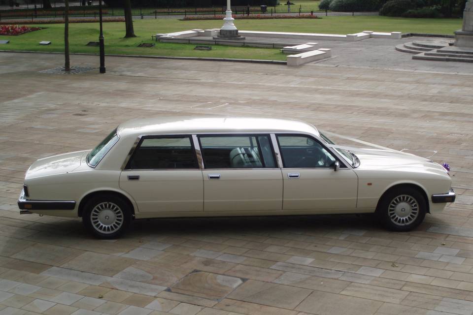 White Daimler Limousine