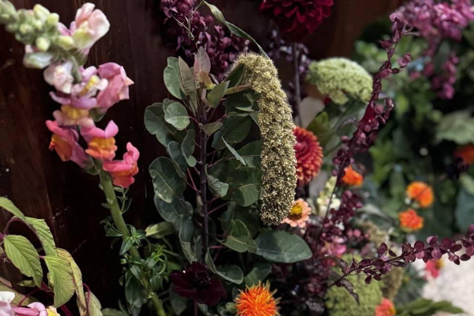 Floral aisle meadow