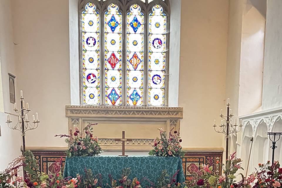 Floral wedding decor