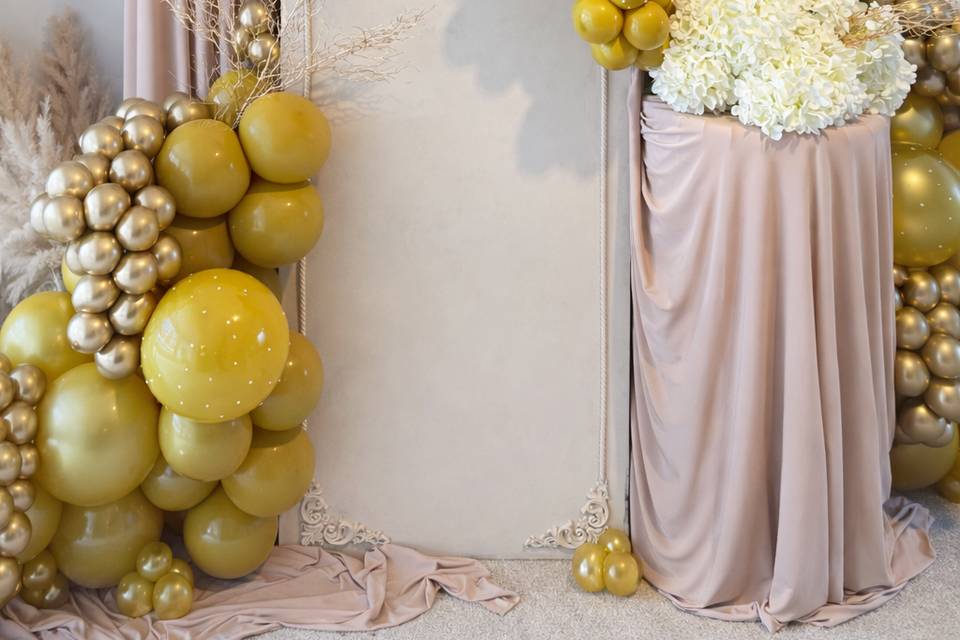 Balloon and draping Example