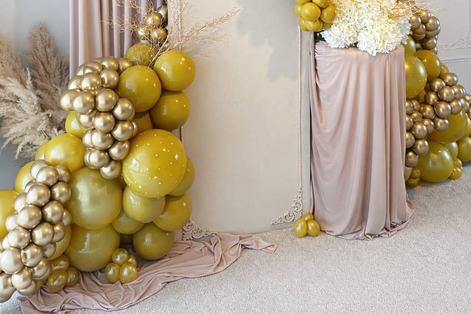 Balloon and draping Example