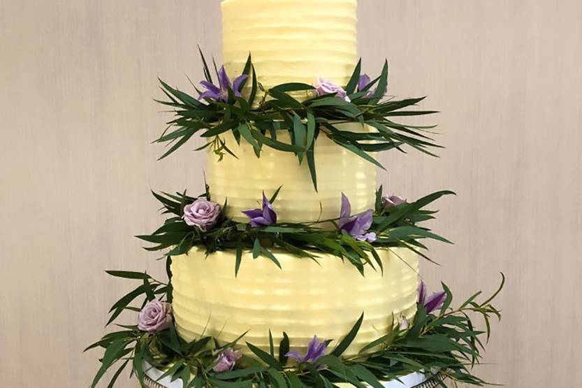 Buttercream Cake with Foliage