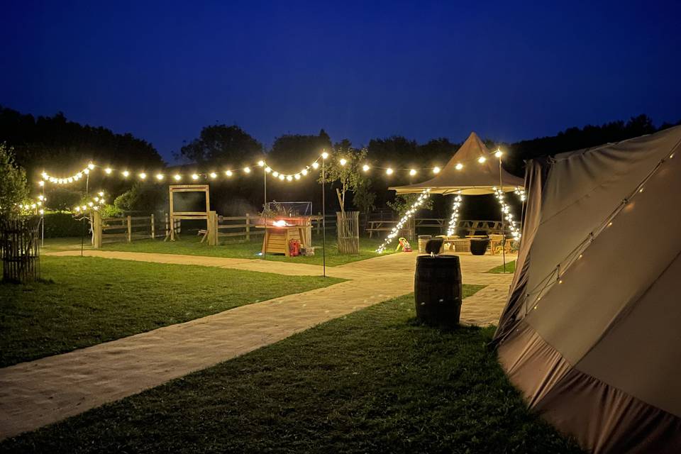 Tipis and Fire Pits