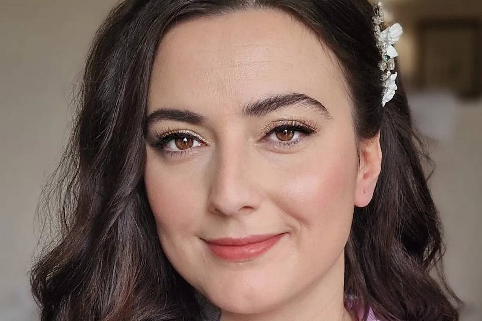 Vintage inspired bridal makeup