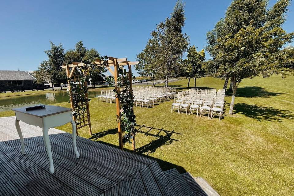 Outdoor Ceremony Set Up