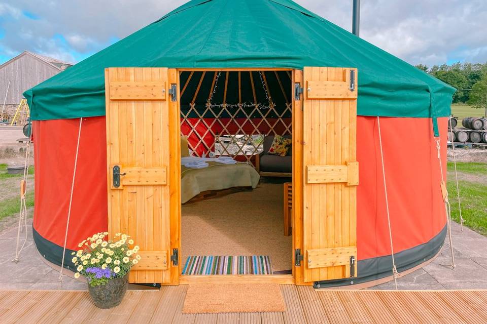 The Yurts at Bachilton Barn