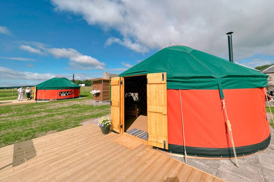 The Yurts at Bachilton Barn