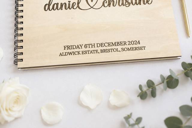 Engraved Guest Book