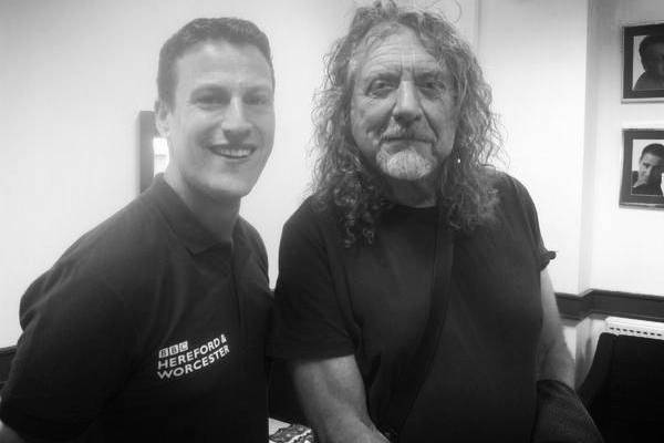 Andrew with Robert Plant