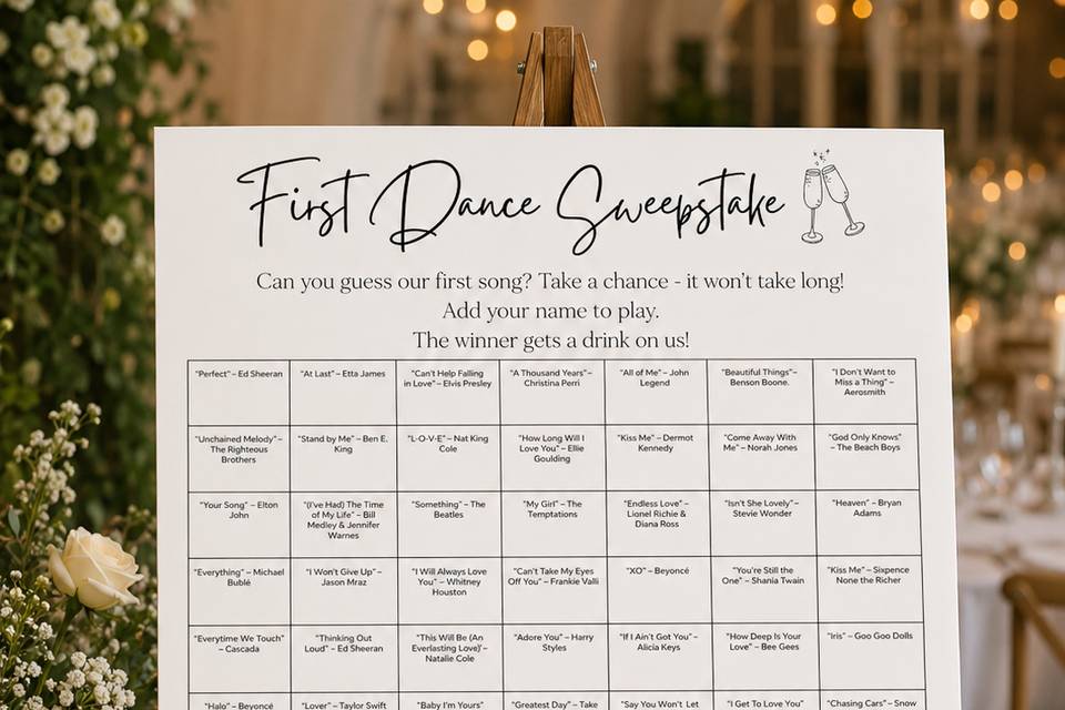 First Dance Sweepstake