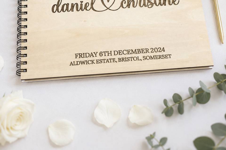 Engraved Guest Book