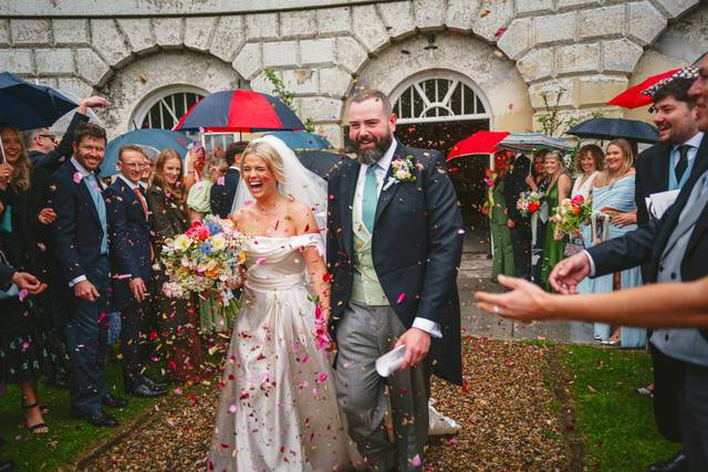 A joyful confetti moment