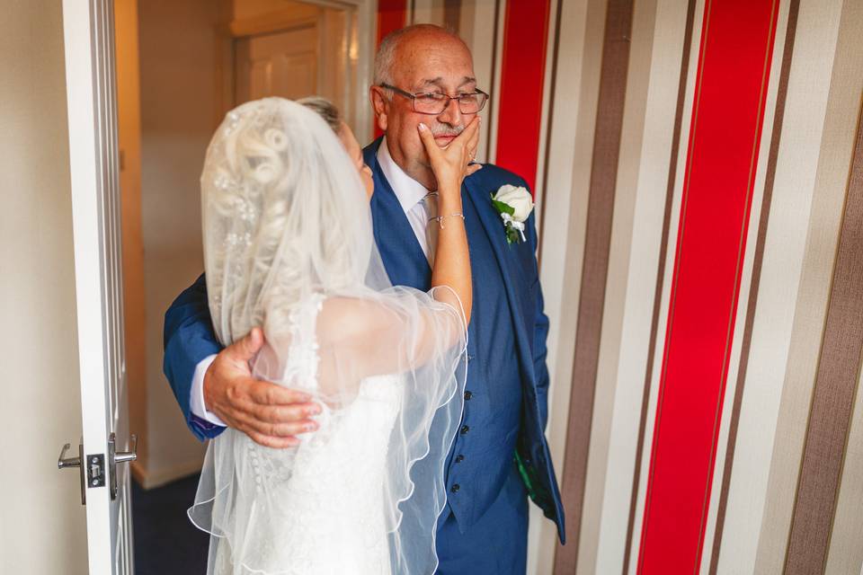Father and daughter moment