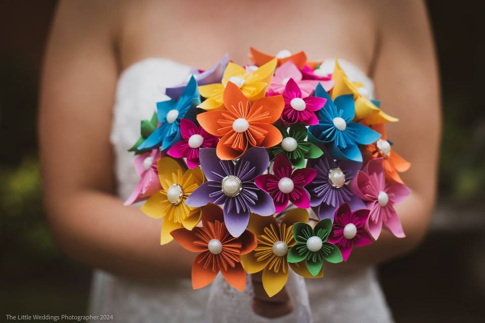 Quirky wedding bouquet