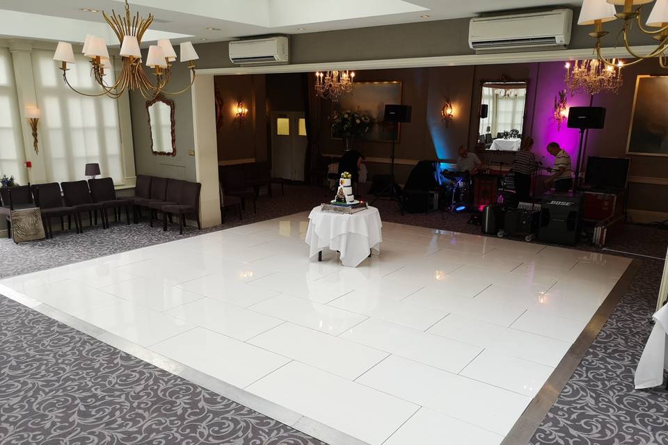 White Acrylic Dance Floor (St Michaels Manor)