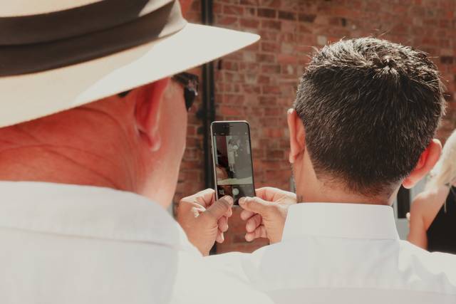 Guest snapping a photo