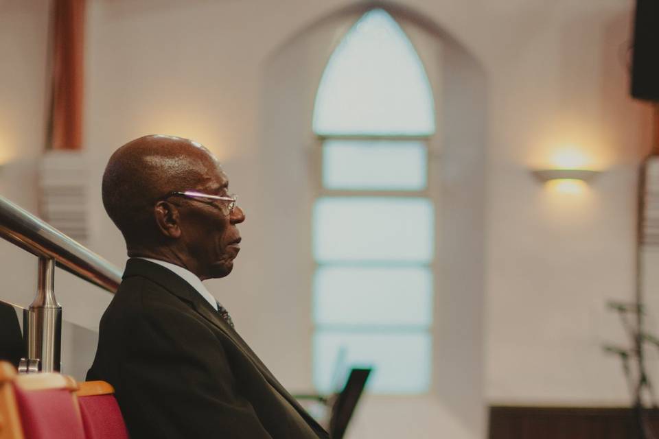 Pastor watches ceremony