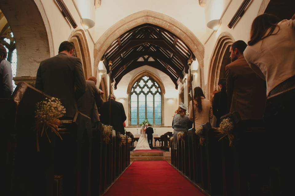 View from back of church