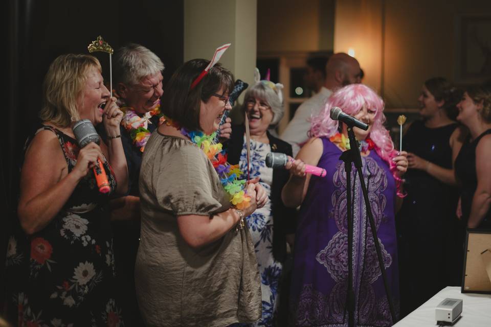 Wild dress-up karaoke