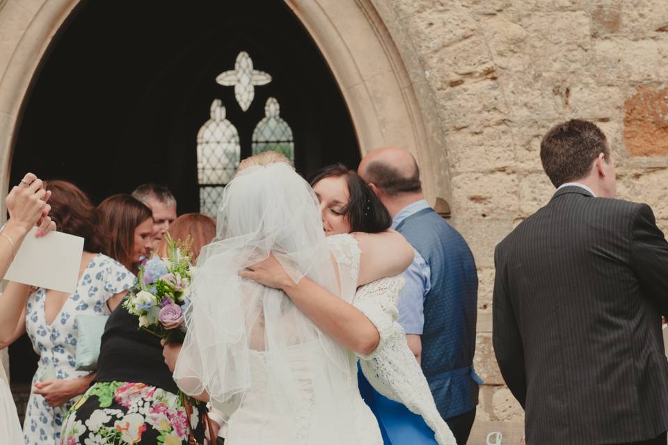 An embrace with the bestie