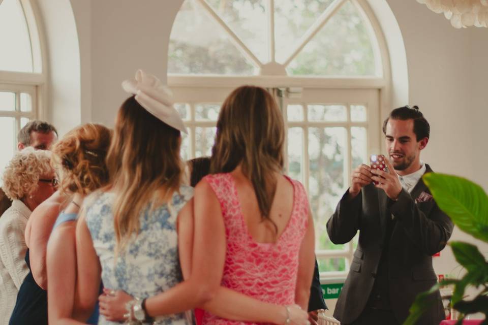 Guests take photo