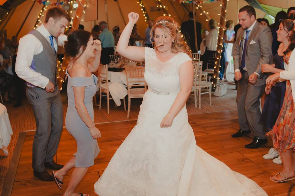 Bride on the dancefloor