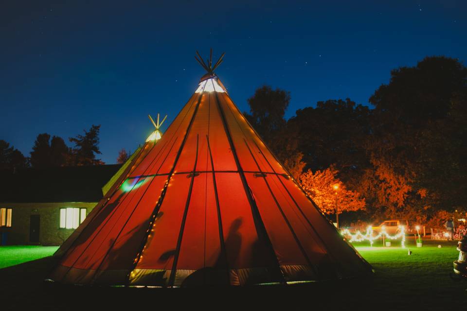 Tipi at the end of the night