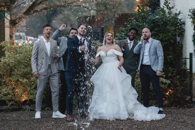 Groom Champagne Celebration