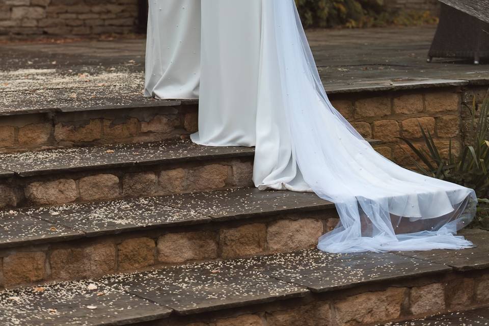 Editorial bridal portrait
