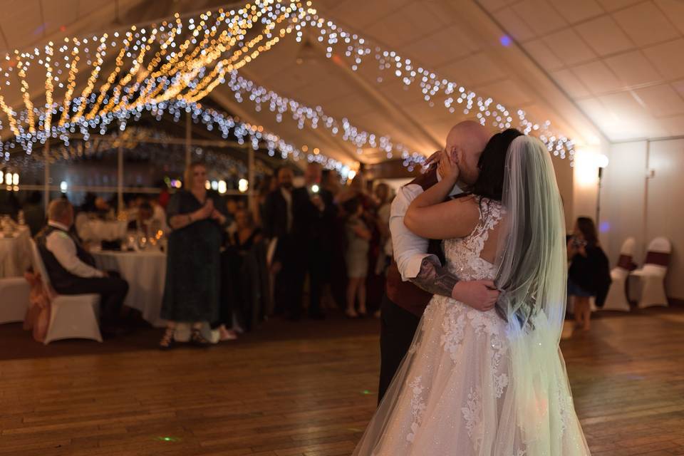 Couple first dance