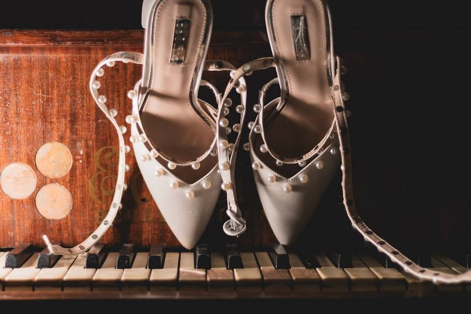 Wedding Bridal Shoes Detail