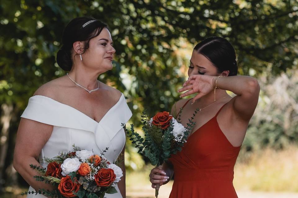 Bride and Bridesmaid Portrait