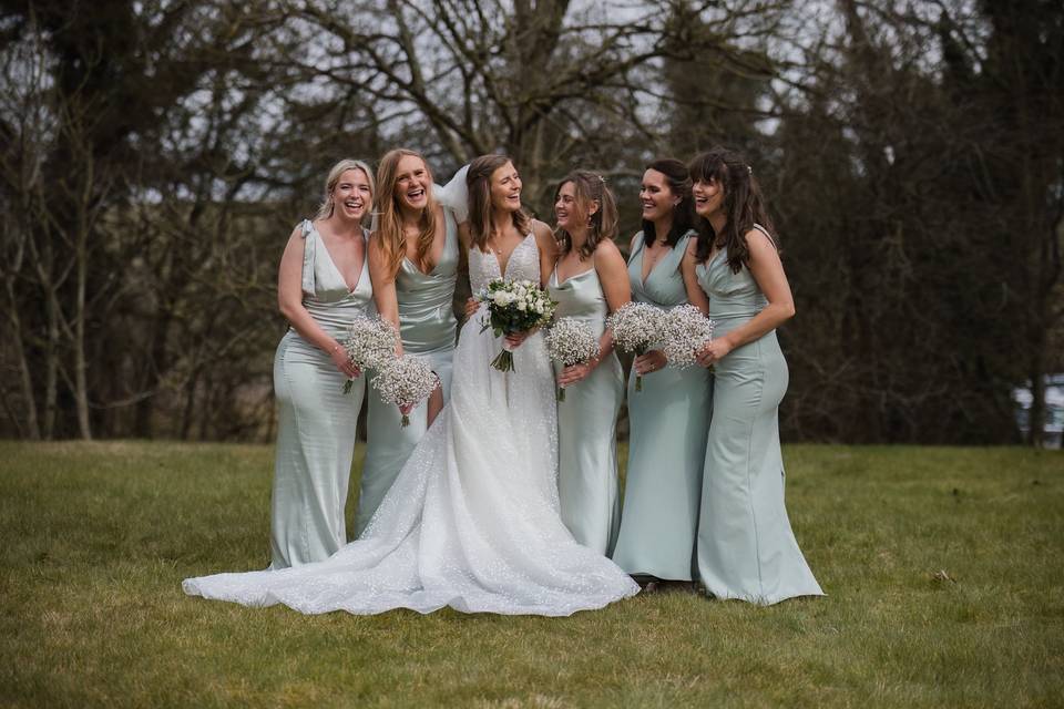Bridesmaids Group Portrait