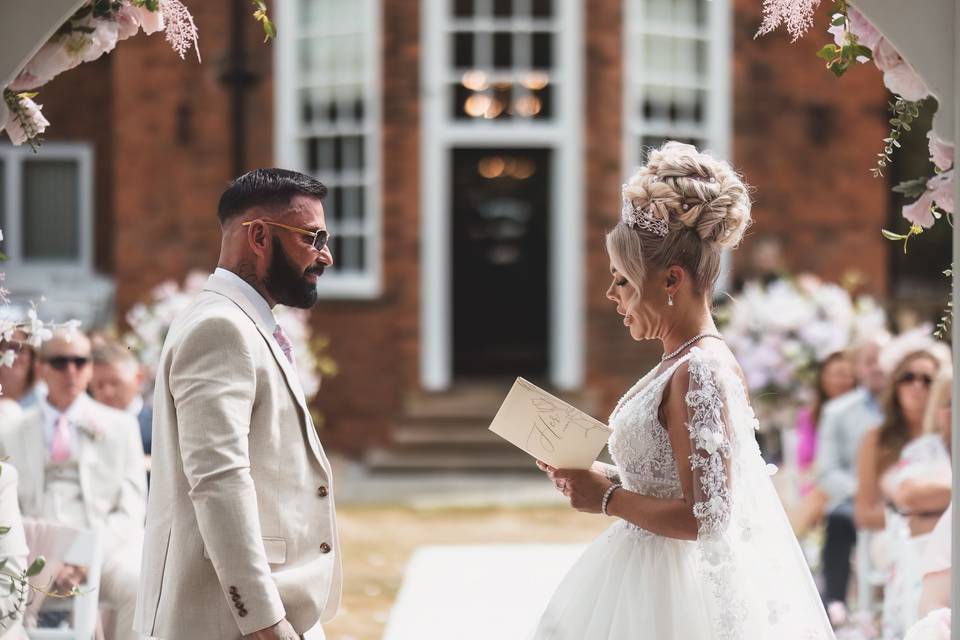 Couple Exchanging Vows