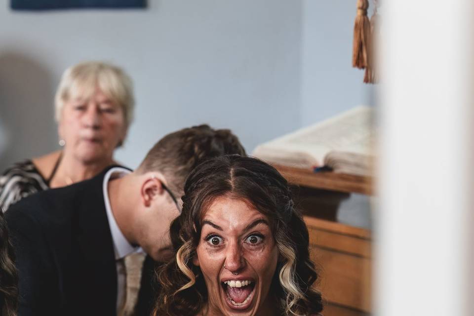 Candid Bridal Reaction