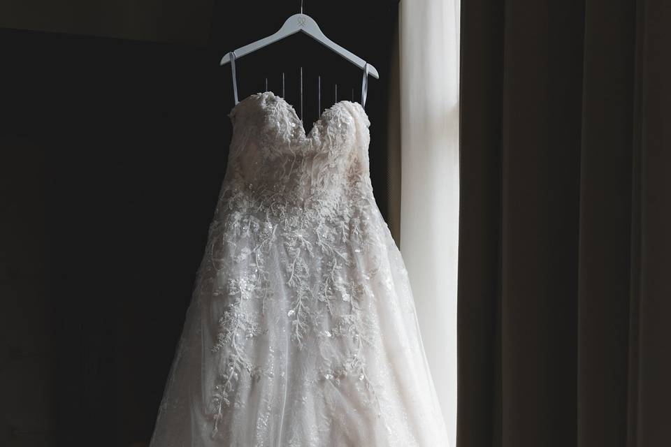 Bridal Dress Preparation