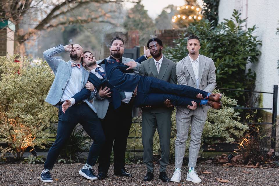 Groomsmen Fun Portrait