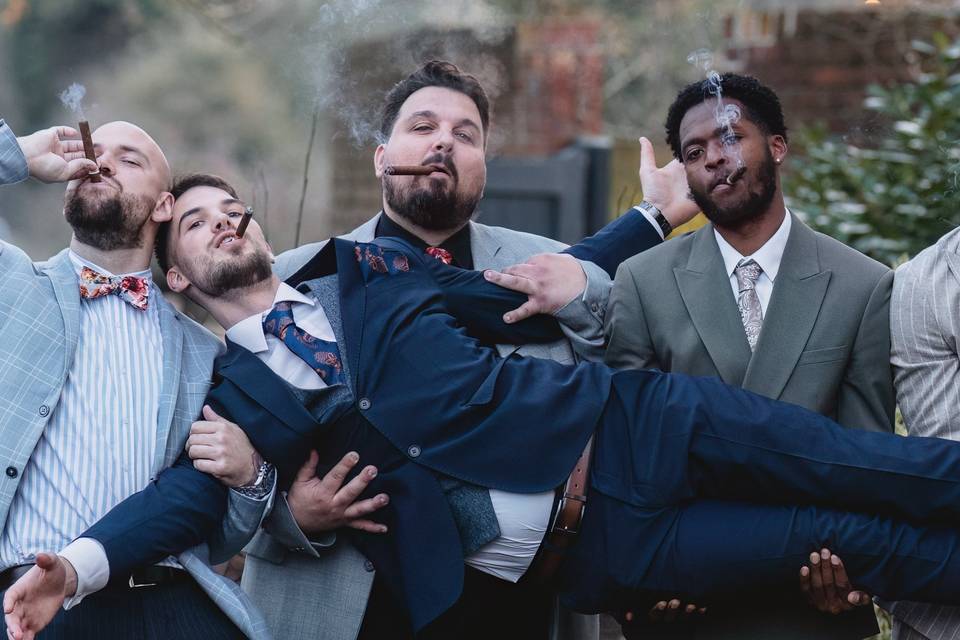 Groomsmen Fun Portrait