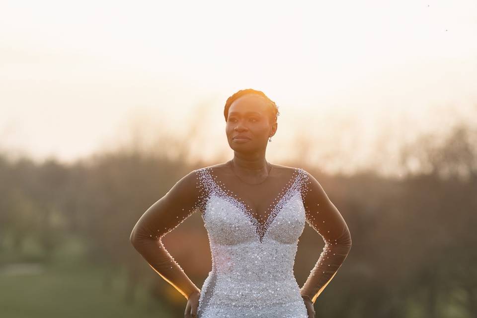 Golden Hour Bridal Portrait