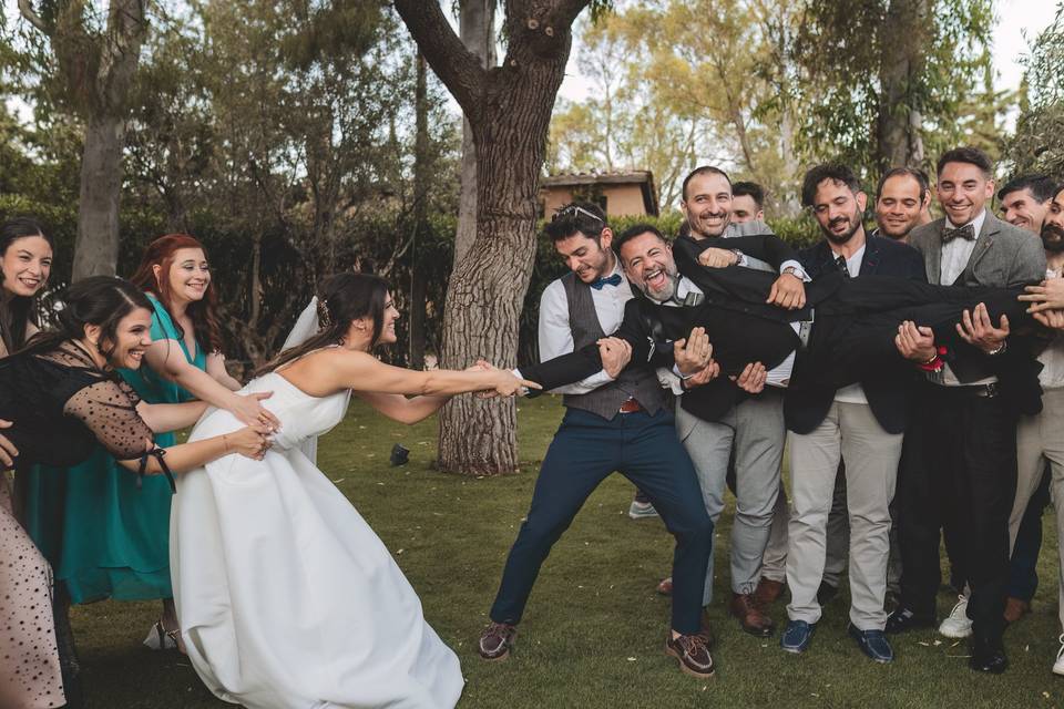 Fun Bridal Party Moment