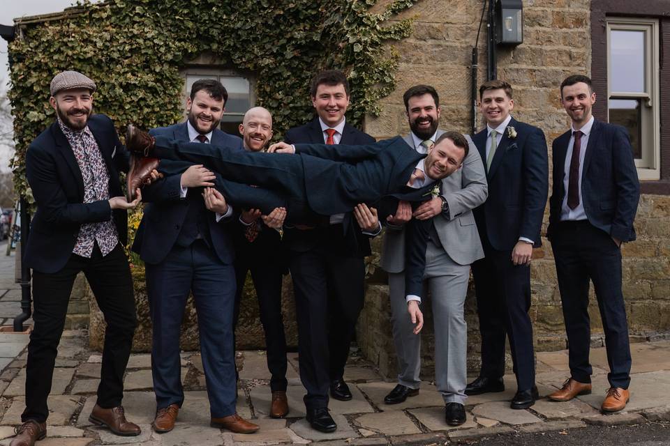 Groomsmen Fun Group Photo