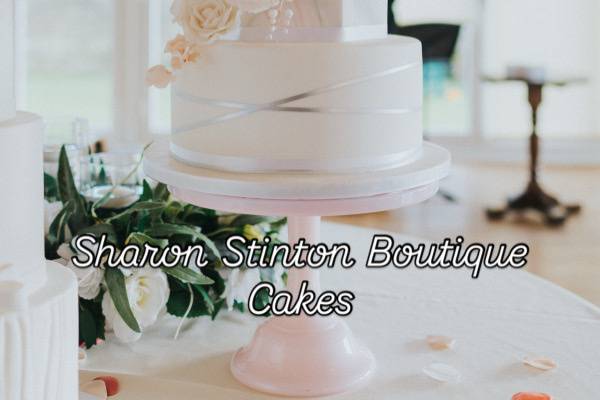 Pink hexagon iced cake