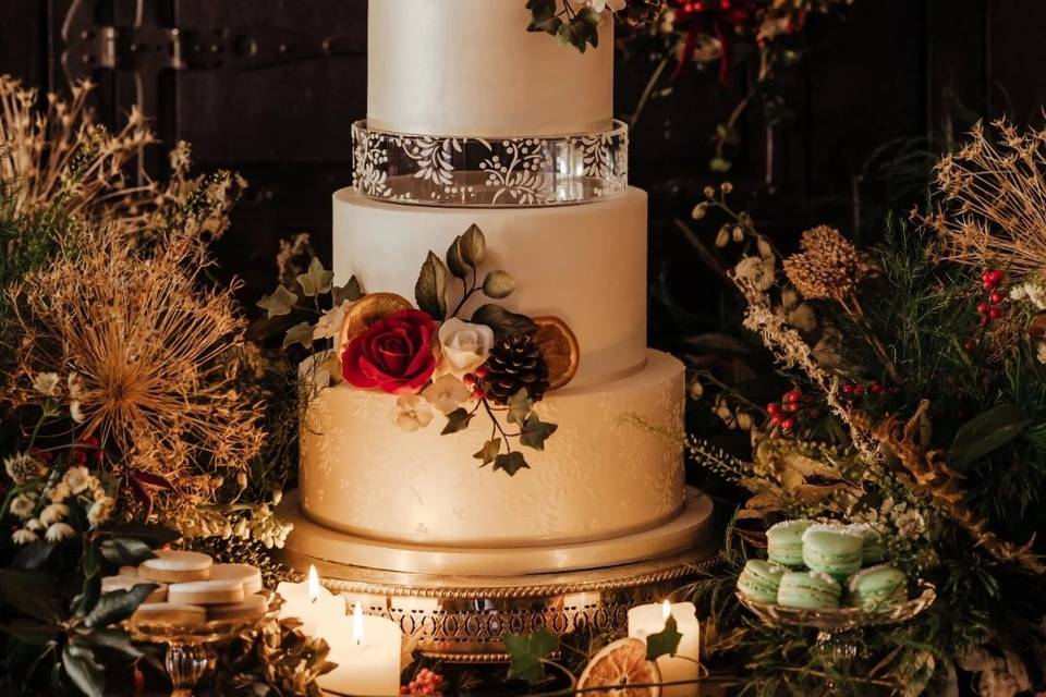 Romantic winter wedding