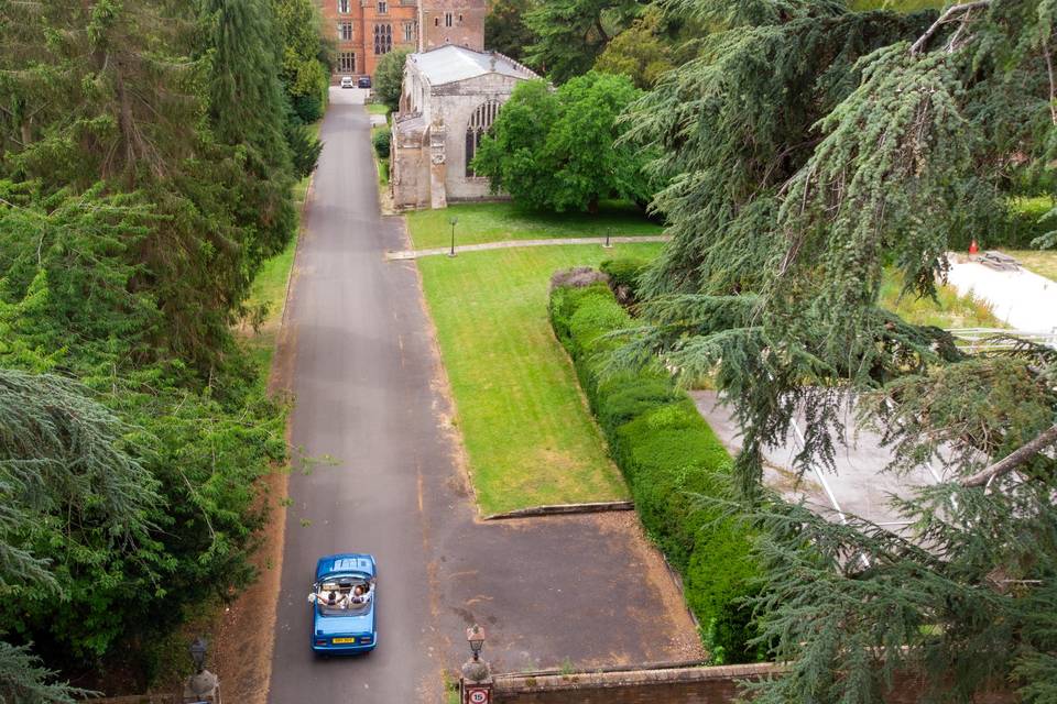 Drone over wroxall grounds