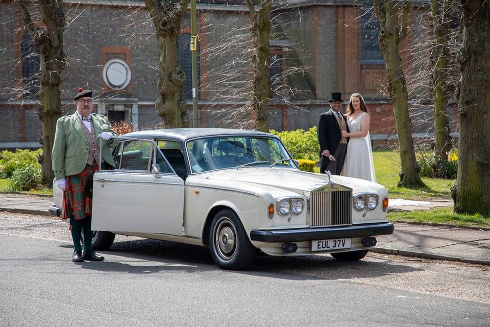 Jonathan Sayers, bride and groom