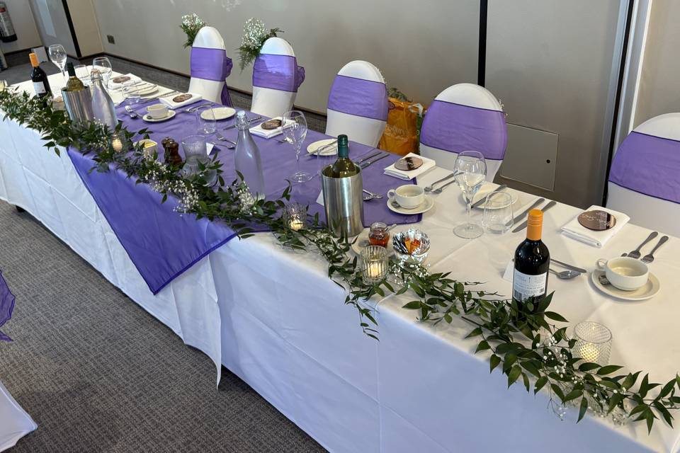 Top table