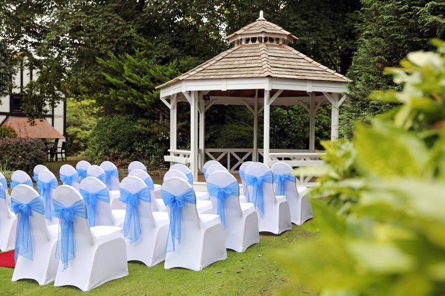 Outdoor wedding ceremony